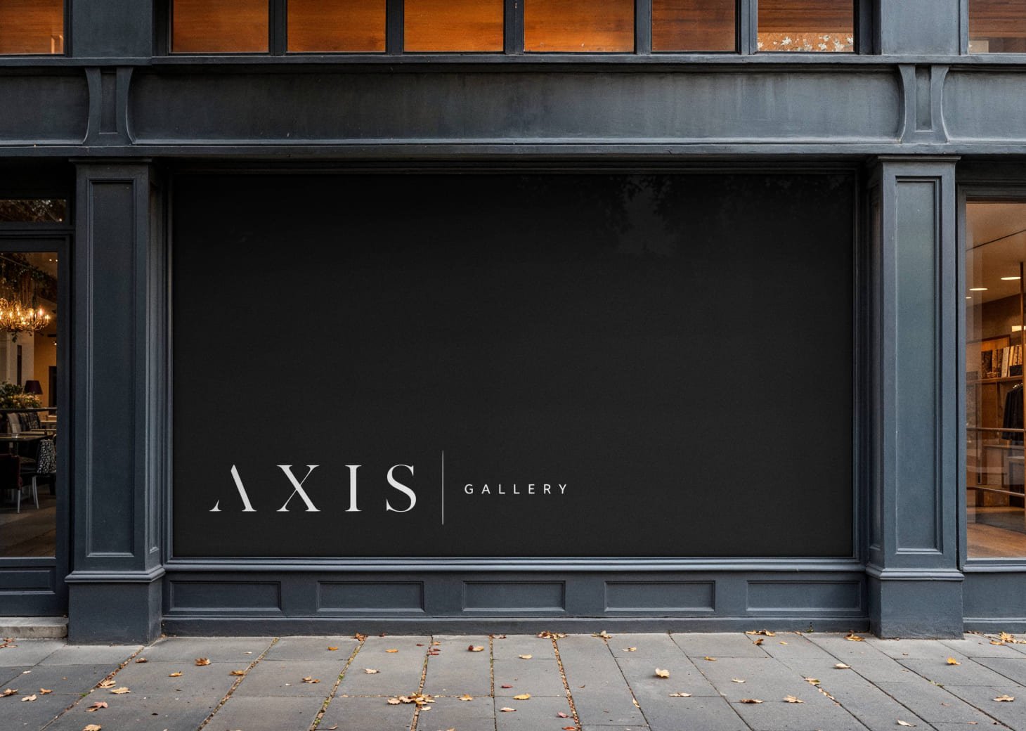 Axis Gallery art gallery app design detail